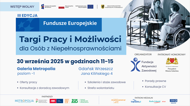 Zdjęcie artykułu III edycja Targów Pracy i Możliwości dla Osób z Niepełnosprawnościami
