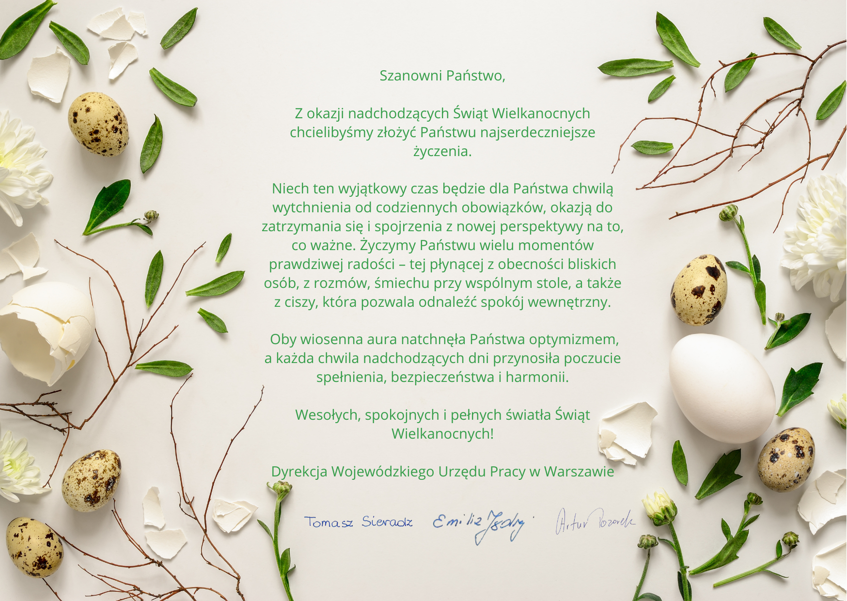 Zdjęcie artykułu Życzenia Wielkanocne