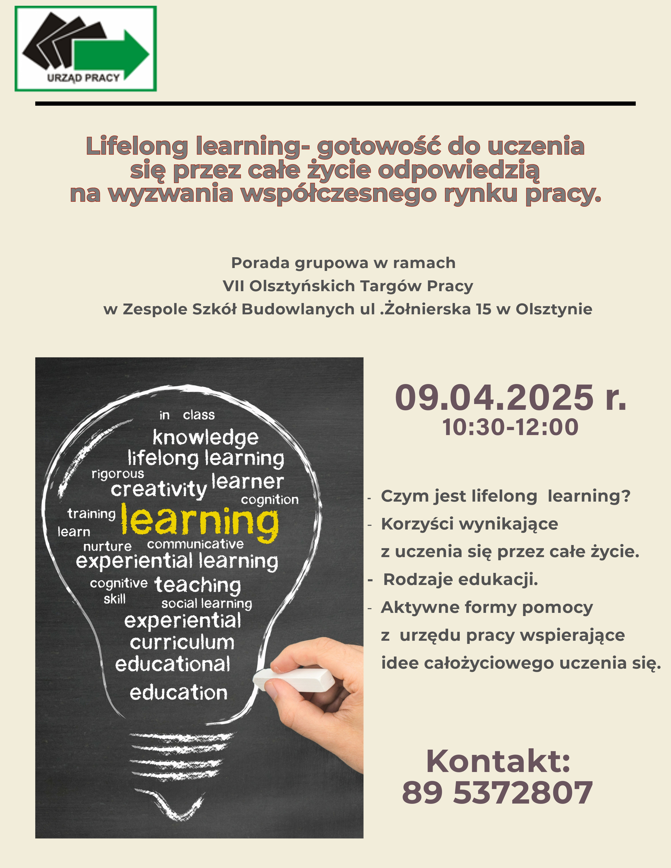 Lifelong learning porada grupowa Plakat