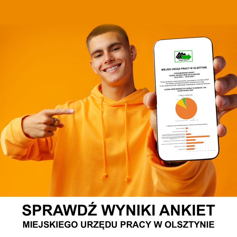 Sprawdź wyniki ankiet Miejskiego Urzędu Pracy w Olsztynie
